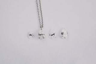 0.50 CT Pear Solitaire Moissanite Necklace 3