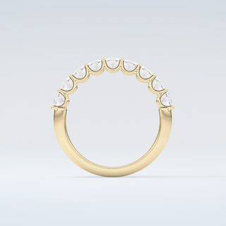 1.35 TCW Oval Shaped Moissanite Wedding Band 2