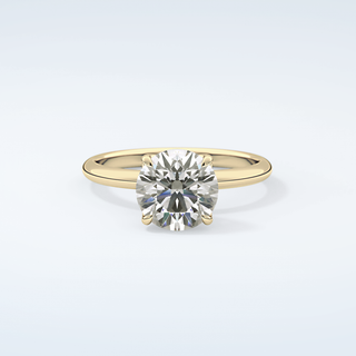 1.5 CT Round Cut Solitaire Moissanite Engagement Ring 1