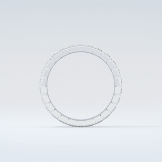 0.8 TCW Baguette Shaped Moissanite Wedding Band 14