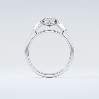 2.0 CT Marquise Cut Three Stone Moissanite Engagement Ring 14