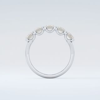 2.5 TCW Emerald Shaped Moissanite Wedding Band 14