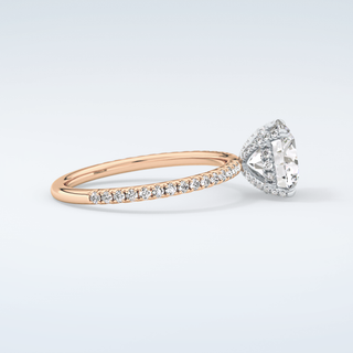 2.0 CT Round Cut Pave & Hidden Stone Moissanite Engagement Ring 10