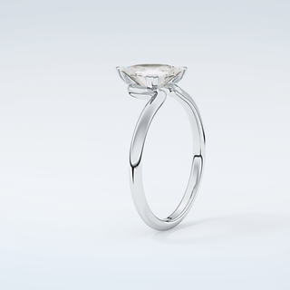 1.5 CT Trillion Cut Solitaire Moissanite Engagement Ring 18