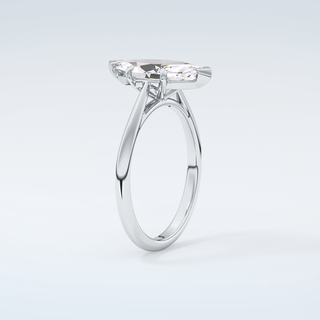 2.0 CT Marquise Cut Solitaire Moissanite Engagement Ring 18