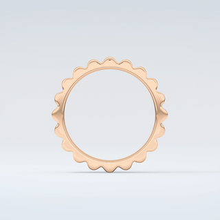 Textured Shank Wedding Band 8