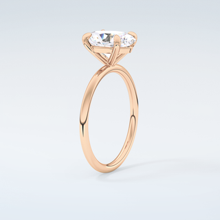 2.0 CT Oval Cut Solitaire Moissanite Engagement Ring 12