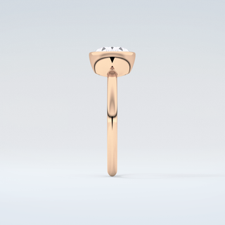 1.25 CT East West Oval Cut Bezel Style Moissanite Engagement Ring 11