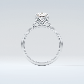 2.0 CT Cushion Cut Solitaire Style Moissanite Engagement Ring 14