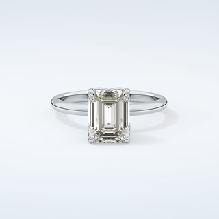1.75 CT Emerald Cut Solitaire Moissanite Engagement Ring 13