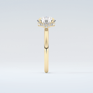 2.0 CT Round Cut Hidden Halo Moissanite Engagement Ring 5