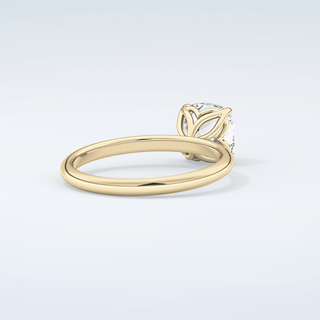 2.0 CT Cushion Cut Solitaire Moissanite Engagement Ring 3