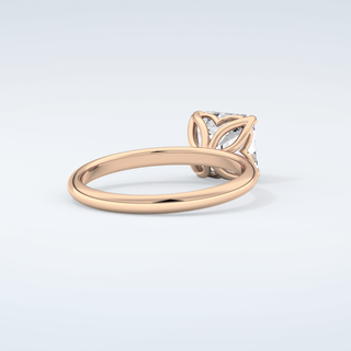 2.0 CT Asscher Cut Solitaire Moissanite Engagement Ring 9