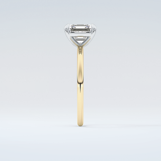 2.0 CT Asscher Cut Solitaire Moissanite Engagement Ring 5