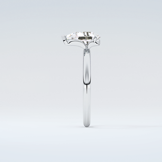 2.0 CT Pear Cut Solitaire Moissanite Engagement Ring 17