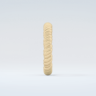 Gold Rope - Twisted Shank Wedding Band 5