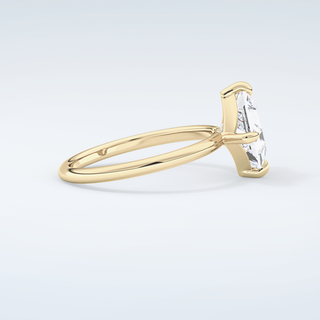 2.0 CT  Princess Cut Solitaire Moissanite Engagement Ring 4