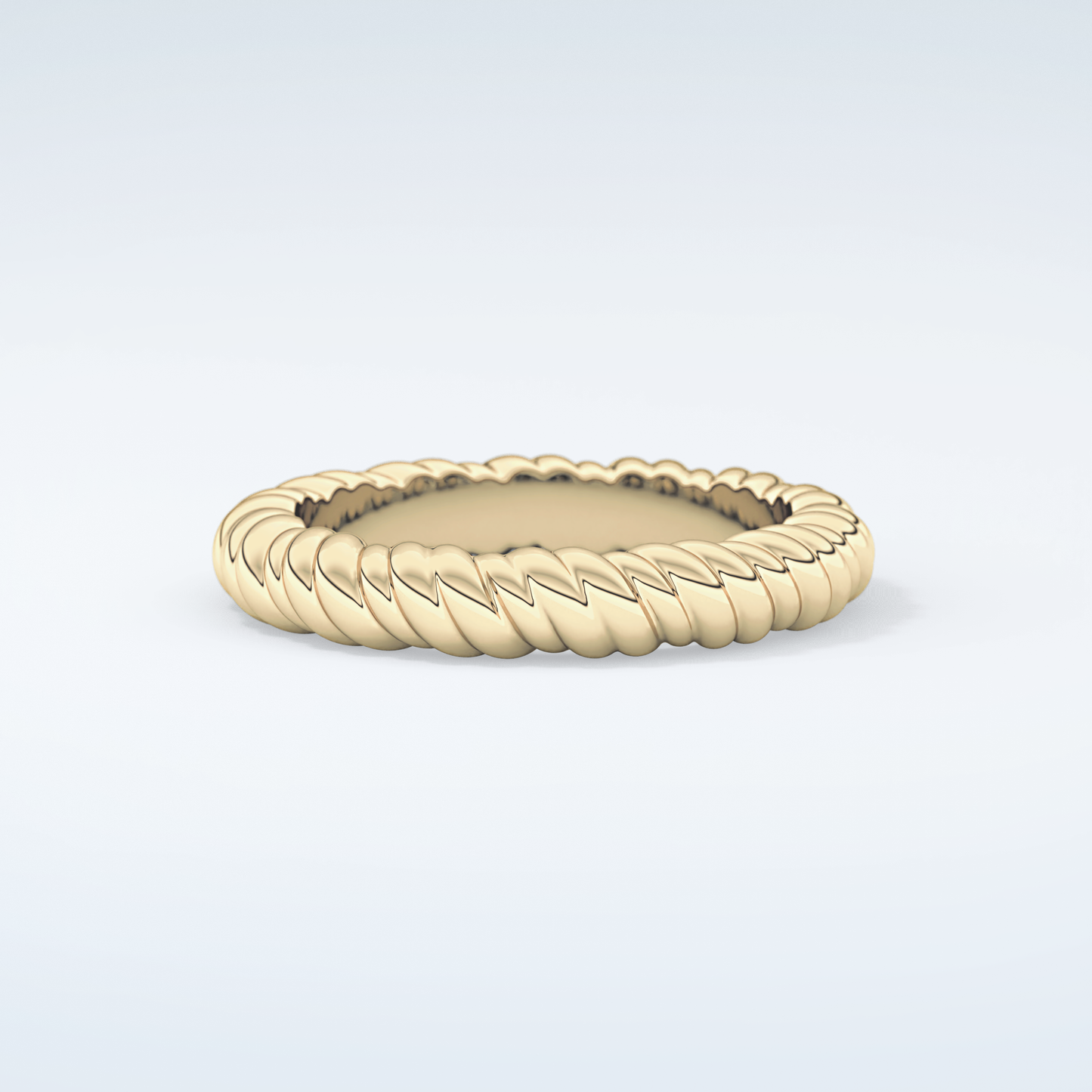 Gold Rope - Twisted Shank Wedding Band