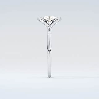 2.0 CT Cushion Cut Half Bezel Moissanite Engagement Ring 17