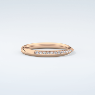 0.16 TCW Round Shaped Moissanite Wedding Band 10