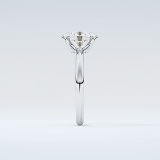 2.0 CT Oval Cut Solitaire Moissanite Engagement Ring 17