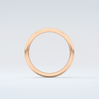 Textured Moissanite Wedding Band 8