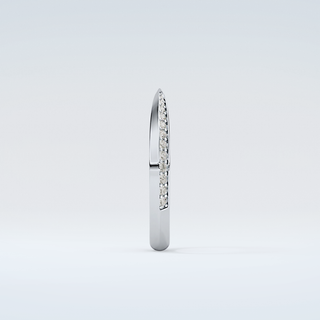 0.16 TCW Round Shaped Moissanite Wedding Band 17