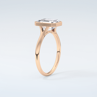 2.0 CT Emerald Cut Solitaire Moissanite Engagement Ring 12