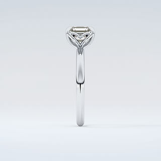 2.0 CT Asscher Cut Solitaire Moissanite Engagement Ring 17