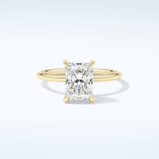 2.0 CT Radiant Cut Solitaire Moissanite Engagement Ring 1