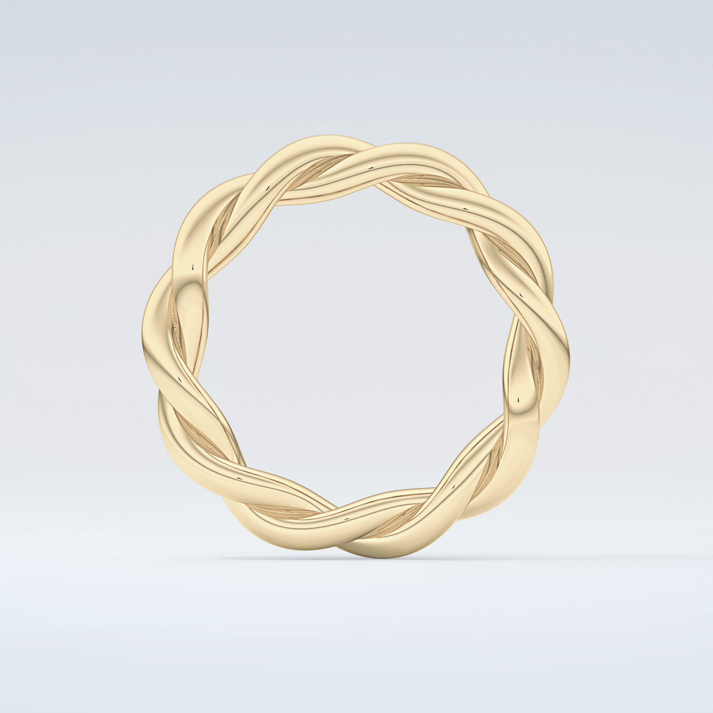 Twisted Rope Shank Wedding Band