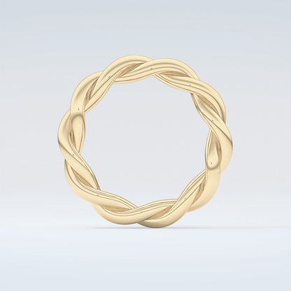 Twisted Rope Shank Wedding Band