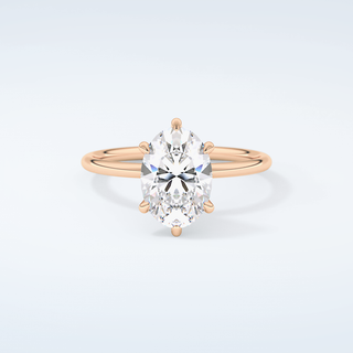 2.0 CT Oval Cut Solitaire Moissanite Engagement Ring 7