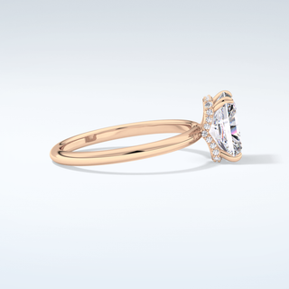 2.0 CT Radiant Cut Hidden Halo Moissanite Engagement Ring 10