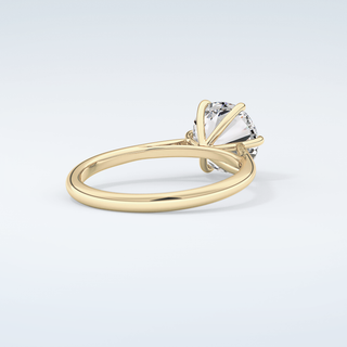 2.0 CT Round Cut Solitaire Moissanite Engagement Ring 3