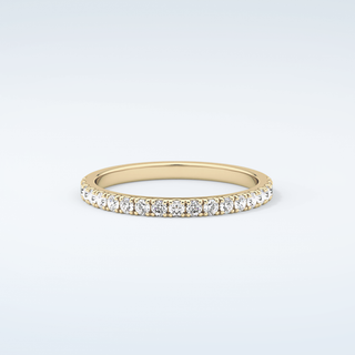 1.1 TCW Round Shaped Moissanite Wedding Band 1