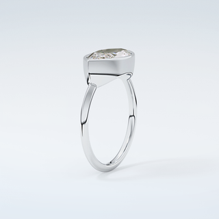 1.0 CT East West Marquise Cut Solitaire Style Moissanite Engagement Ring 18