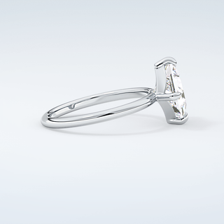 2.0 CT  Princess Cut Solitaire Moissanite Engagement Ring 16