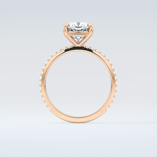 2.0 CT Cushion Cut Pave Moissanite Engagement Ring 8