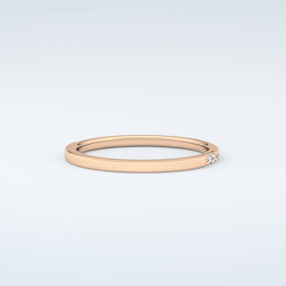 0.18 TCW Round Shaped Moissanite Wedding Band 9