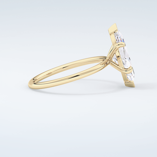 1.5 CT Marquise Cut Solitaire Moissanite Engagement Ring 4