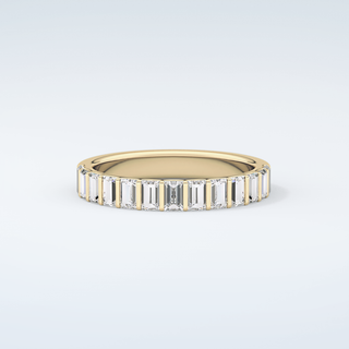 1.08 TCW Baguette Shaped Moissanite Wedding Band 3