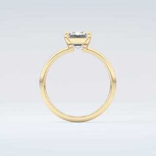 2.0 CT Emerald Cut Solitaire Moissanite Engagement Ring 2