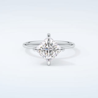 2.0 CT Princess Cut Solitaire Moissanite Engagement Ring 13