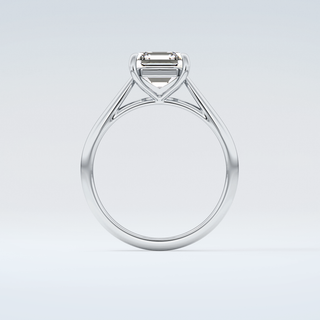 2.0 CT Asscher Cut Solitaire Moissanite Engagement Ring 14