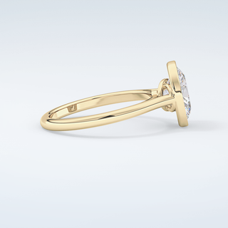 2.0 CT Oval Cut Solitaire Bezel Moissanite Engagement Ring 4