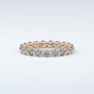 2.1 TCW Round Shaped Moissanite Wedding Band 10