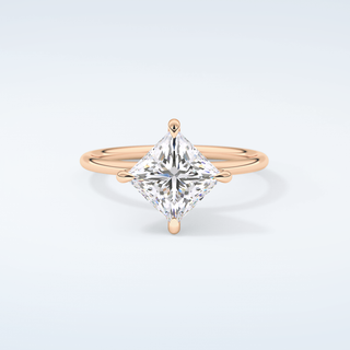 2.0 CT Princess Cut Solitaire Moissanite Engagement Ring 7