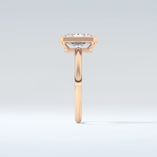 2.0 CT Radiant Cut Bezel Solitaire Moissanite Engagement Ring 11