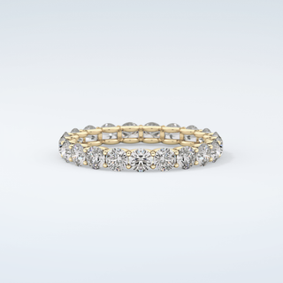 2.1 TCW Round Shaped Moissanite Wedding Band 3